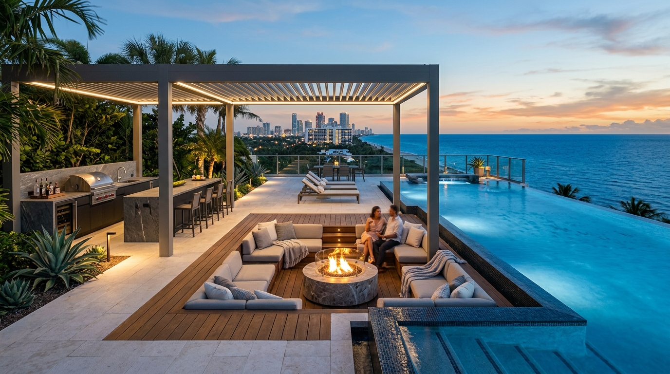Custom Infinity Pools & Bioclimatic Pergolas
